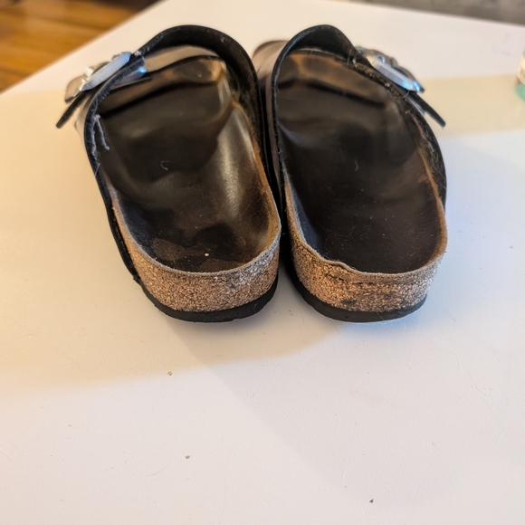 Birkenstock Arizona Metallic Purple Double Strap Sandals - Size 41 (10 In Women) - Picture 8 of 8